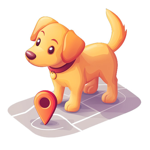 dog tracking icon